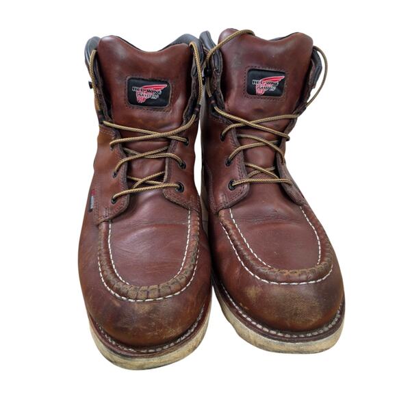 Red Wing Traction Tred 405 Moc Toe Waterproof Work Boots Mens 11 D - Picture 3 of 9